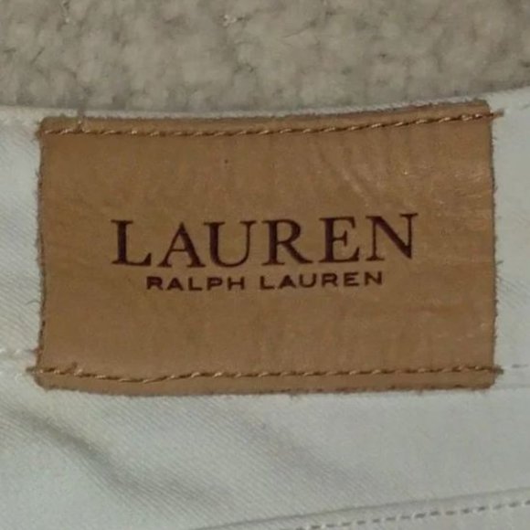 Lauren-Ralph Lauren Ladie's white denim Jeans in size 4 , 29" Waist - Picture 8 of 8